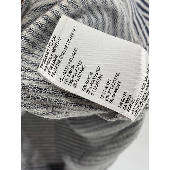 URBAN OUTFITTERS Women's Blue-White Striped Straight-Neck Bodycon Dress SZ XS - Picture 11 of 12